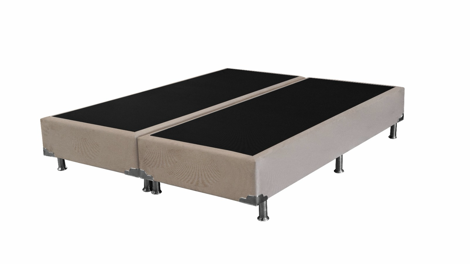 Base Box Nikkey bipartida na cor bege