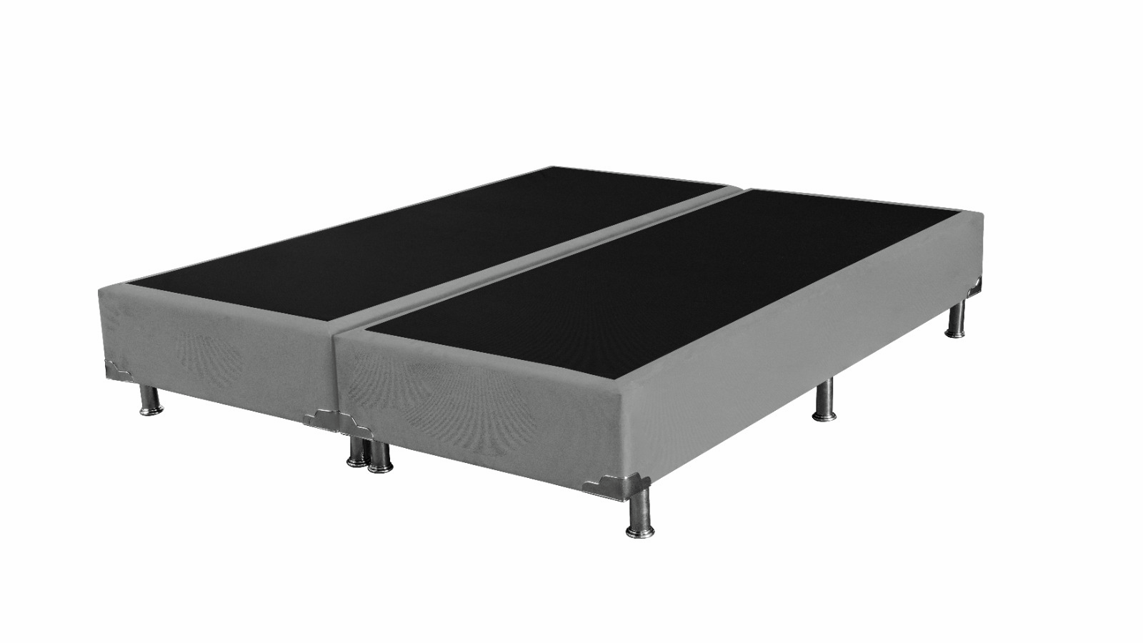 Base Box bipartida Nikkey na cor Cinza