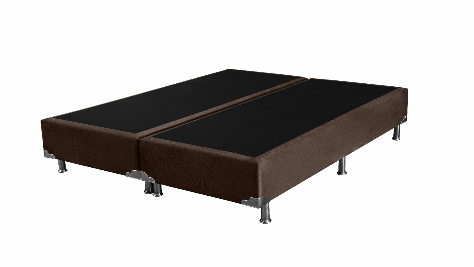 Base Box bipartida Nikkey na cor Marrom