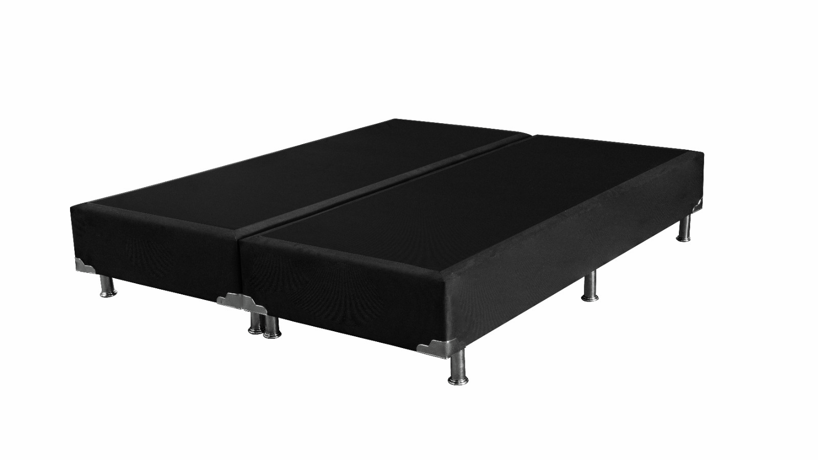 Base Box bipartida Nikkey na cor Preta